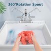 Aolemi Utility Sink Faucet 4 Inch Centerset, Laundry Sink Faucets