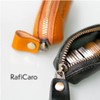 RafiCaro Small Coin Case, Genuine Leather, Key Chain, Small, Mini,