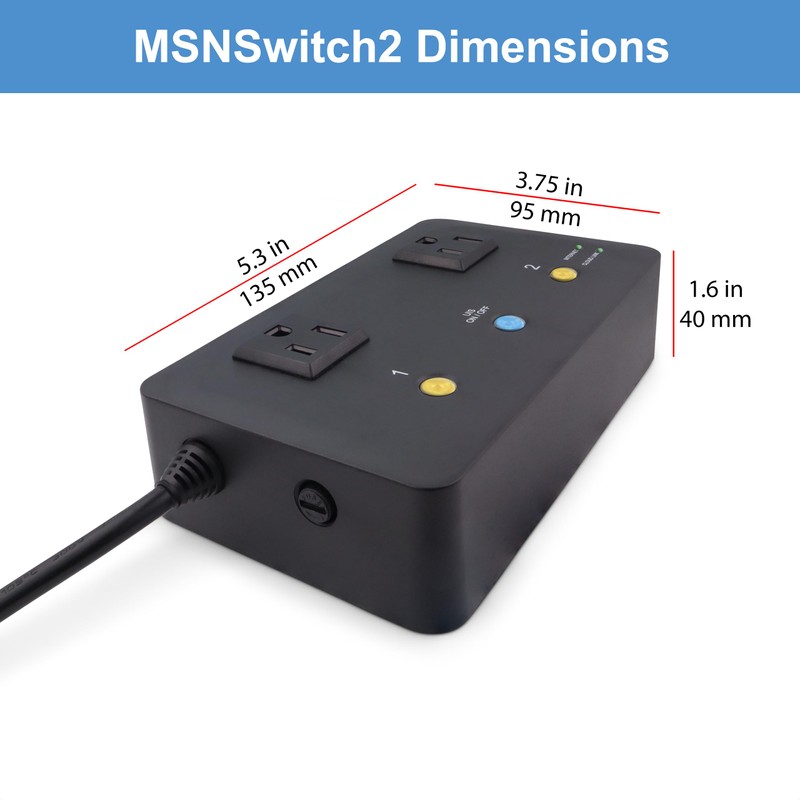 MSNSwitch2 Internet Enabled IP Remote Power Switch with Reboot -