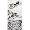 Berkut 1071038 Diamond Python Snake Skin Long Wallet, L-Shaped Zipper,