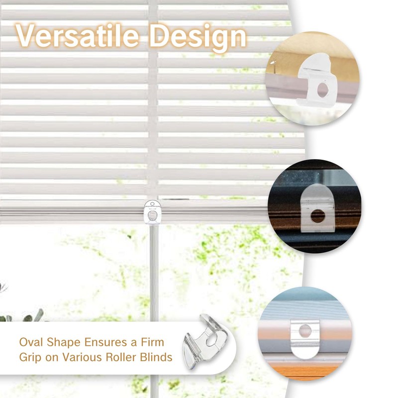 NIIIYTYB 6 Pcs Cordless Shade Handle Pull for Windows Graber