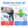 JNNJ 2 Pieces Round Ice Scraper, Windscreen Snow Remover, Car