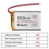 YELUFT 1 pcs 3.7V 650mAh 503450 Lithium Polymer Battery 1S
