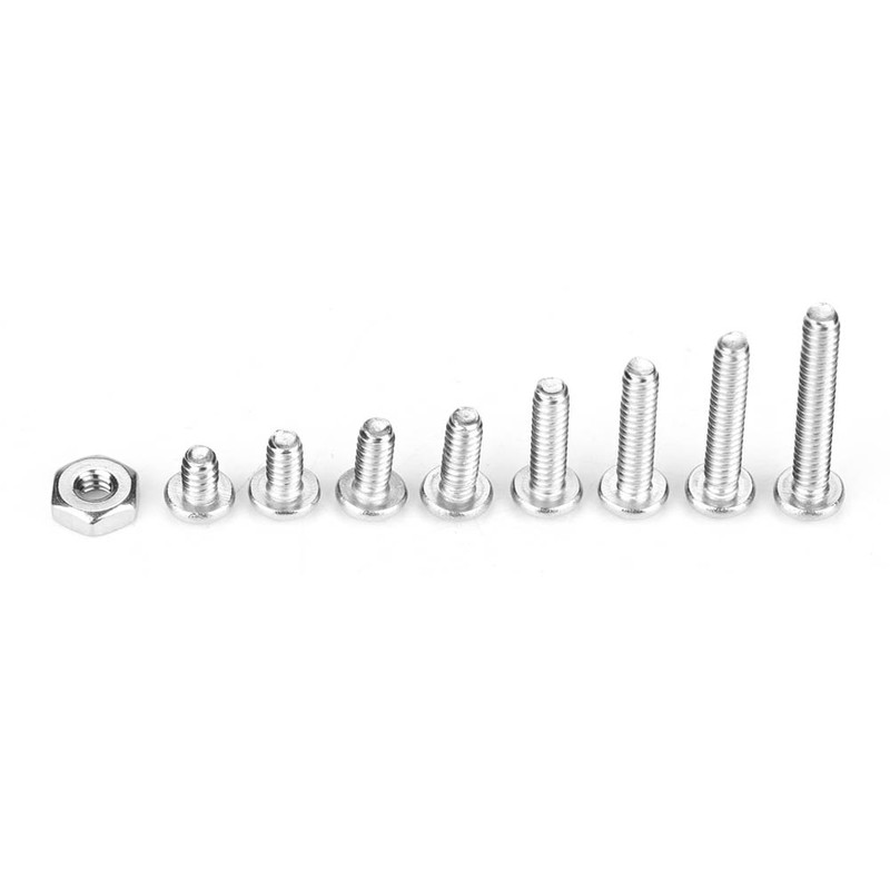 260pcs /set #6-32 Stainless Steel Cross Pan Head Machine Screws