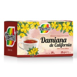 Therbal Infusion, 25 Sobres, Damiana de California