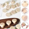JI Pack of 12 Wooden Furniture Knobs, Wooden Door Drawer