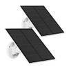 5W Solar Panel Charger for Rechargeable Battery Cameras - 2 Pack