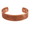 Touchstone Indian Handcrafted Copper Bracelet Peace Chakra Yoga Meditation Mantra
