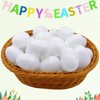 GCQJOQ Plastic Easter Eggs for Holiday Decorations and Celebrations, White