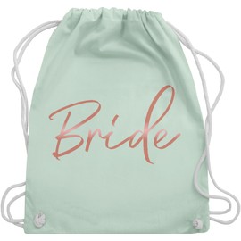 Shirtracer - Gym Bag Backpack - Hen Party Women - Bride Rose Gold, 02 Pastel Green