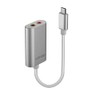 LINDY USB Type C Audio Adapter - Silver, 42711