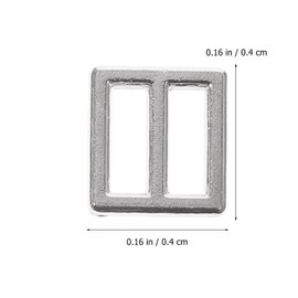 NUOBESTY 100Pcs Mini Shoe Buckles – Small Metal Belt Buckles for Doll Clothes, DIY Craft Accessories for Shoes, Bags, and Miniature Projects