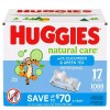 Huggies Natural Care Baby Wipes, Cucumber and Green Tea, 17