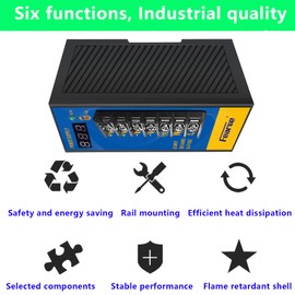FEARLIE Industrial Switching Power Supply 24V 2.5A 60W,DIN Rail, AC 110V-240V to DC 24V Converter, for 3D Printer, Motor, LED, CCTV, PLC - High Efficiency, Overload Protection