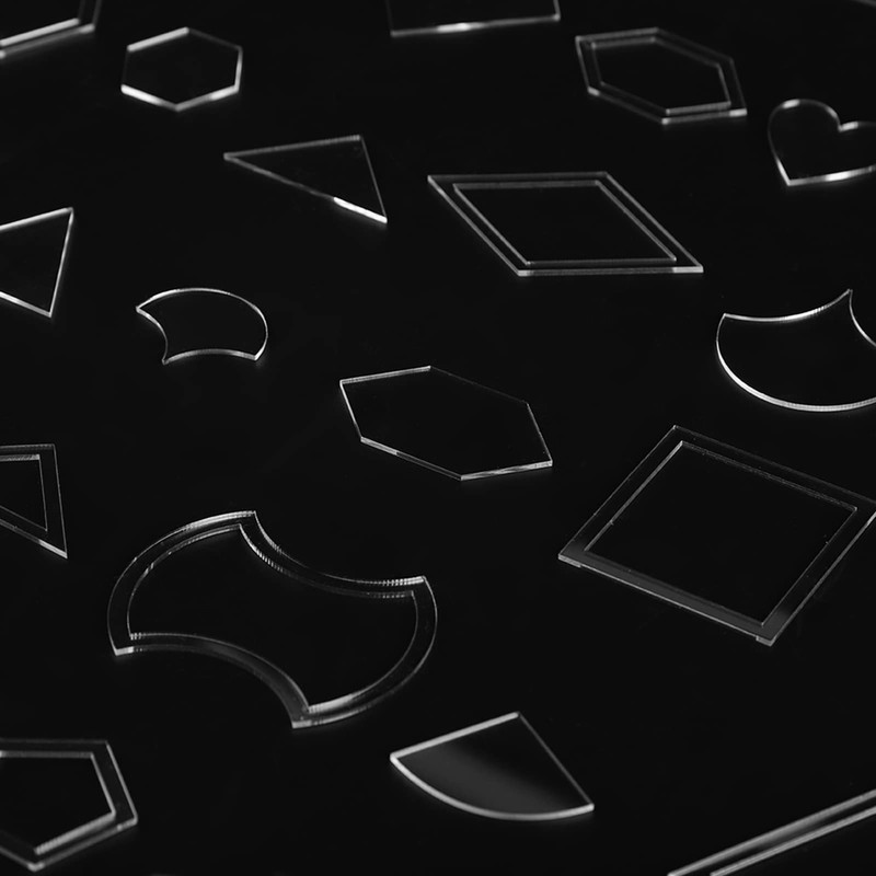 54 Pieces Stencil Template Set Acrylic Sewing Patterns Quilt Templates