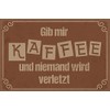 DekoNo7 Tin Sign 30 x 20 cm with German Text
