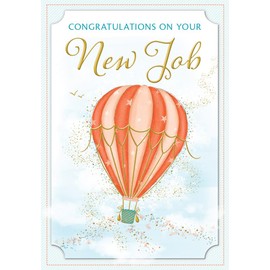 Piccadilly Greetings Congratulation on New Job Card - 7 x 5 inches