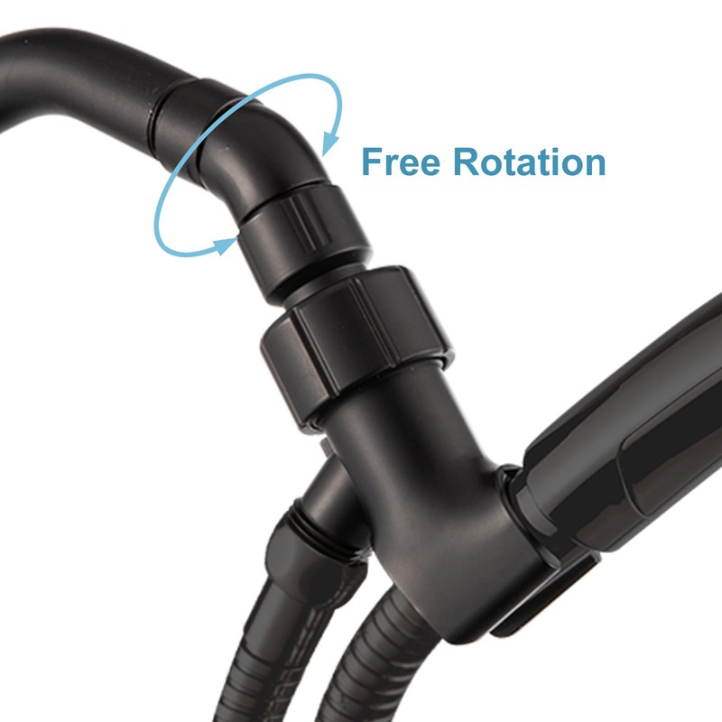 OFFO Shower Head Elbow Adapter, All Metal Handheld Shower Head