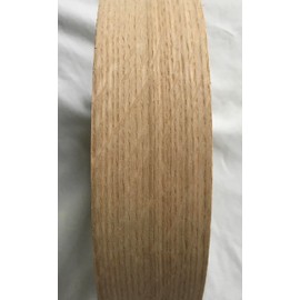 Vale Veneers 50mm Real Oak Wood Veneer - 5 metre Roll of Pre Glued Iron on Edging Tape/Banding/Cabinet/Shelving/Furniture