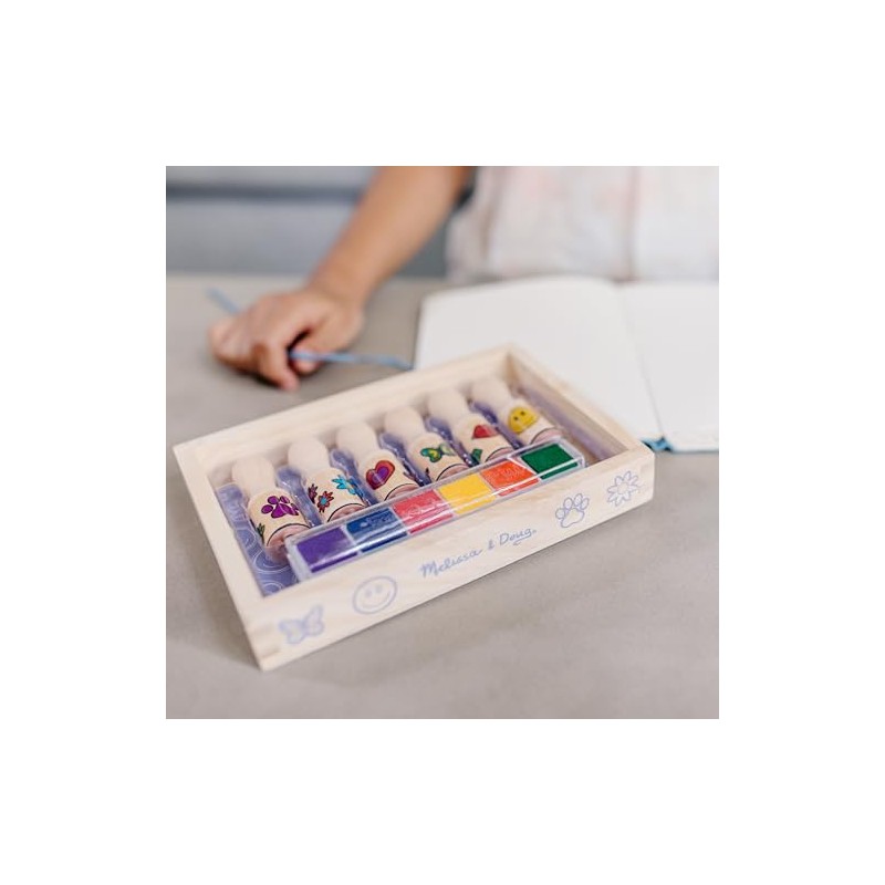 Melissa & Doug Sellos Con Mango De Madera, Artes y