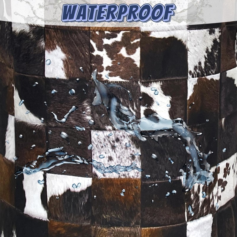 Personalise Cow Print Laundry Basket Oxford Cloth Animal Cowhide Laundry