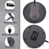 JOUNIVO USB Microphone, 360 Degree Adjustable Gooseneck Design, Mute Button