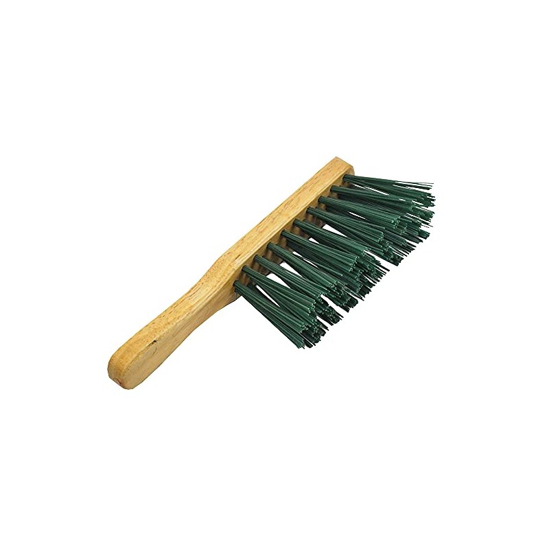 Faithfull FAIBRHANDSTI PVC Stiff Green Hand Brush 275 mm (11