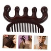 Mikinona Wooden Gua Sha Comb Portable Scalp Care Tool for