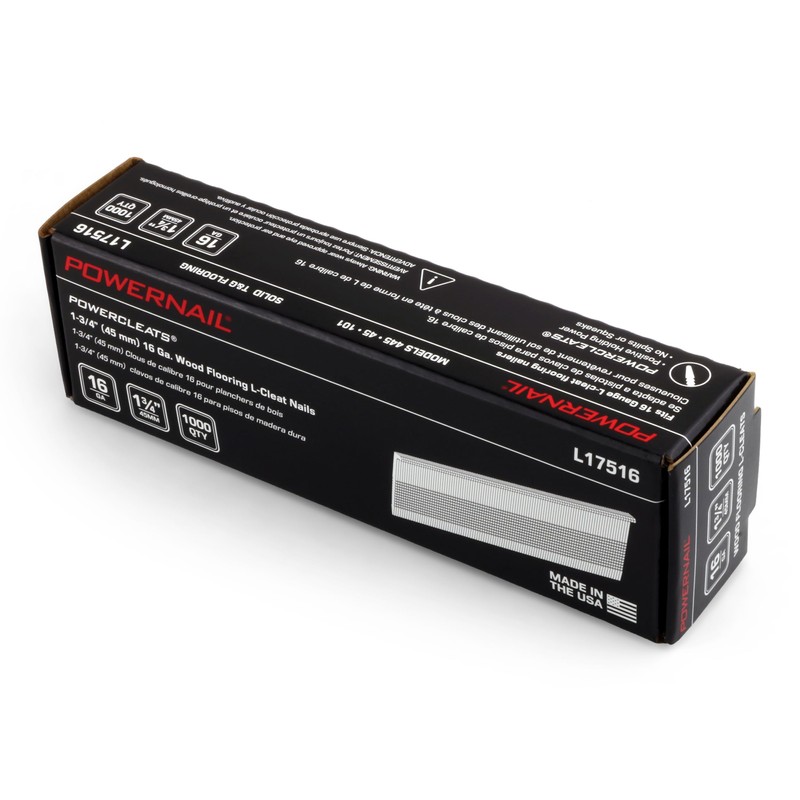 Powernail L17516 16 Gauge 1-3/4 Inch Length L-Cleat Nails for