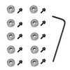 Wolfride 10Pcs Router Bit Bearing Set Top Bearings for Flush