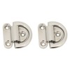 Stainless Steel Marine Folding Pad Eye Cleat Heavy Duty D