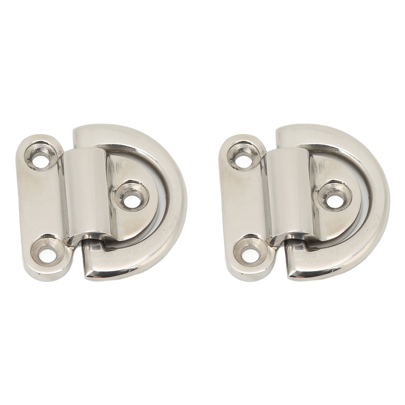 Stainless Steel Marine Folding Pad Eye Cleat Heavy Duty D