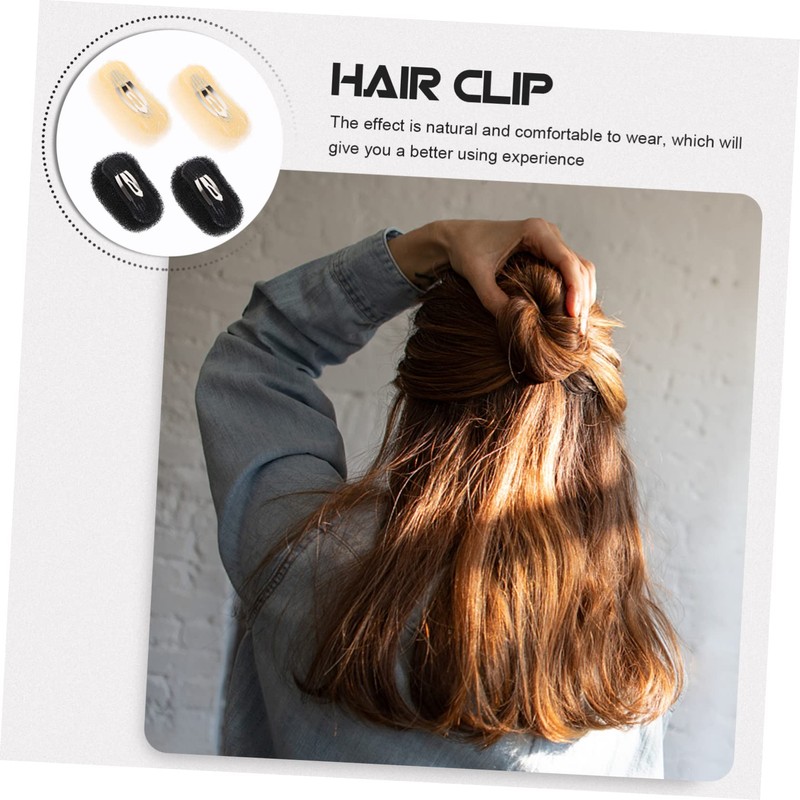 FRCOLOR 4sets Hair Styling Tool Hair Pad Clip for Women