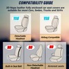 AUQDD Front Seat Covers 2 Pieces, Waterproof Nappa Leather Sideless