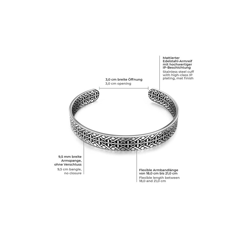 True Rebels - Bangle Stainless Steel - 60240058