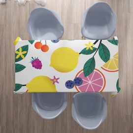 Le Jardin du Lin Kitchen Decoration, Tablecloth, 140cm x 200cm - Designed and Manufactured in Turkey