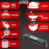 Folding Alarm Thermometer Electronic Barbecue Thermometer Food Temperature Measuring MeterBlack