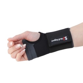 SJ Medi Taping Wrist Protector Glove Type Elasticity Compression Light Domestic Manufacturing Mesh Structure Select Size Black 1 Piece S / SJ메디 테이핑 손목보호대 장갑형 탄력 압박 가벼움 국내제조 메쉬구조 사이즈선택 검정 1개 S
