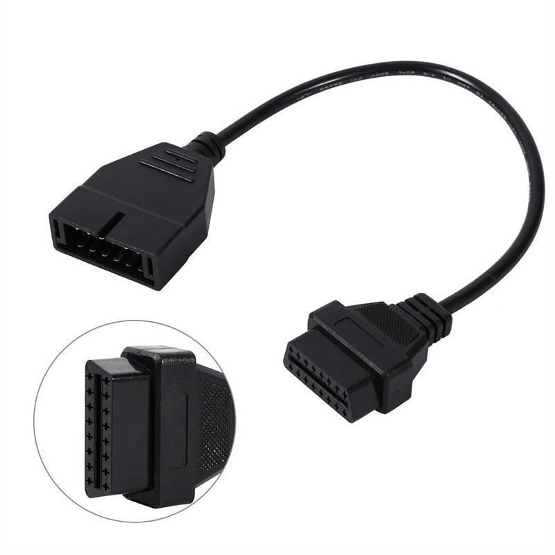 Acouto Cable Conector de diagnóstico, OBD1 de 12 Pines a