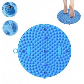 足裏マッサージ 足ツボマット指圧ボード リフレクソロジー 足つぼ スロージョギング 足つぼ マット足ツボ押し 滑り止め 耐久性あり コンパクト足ツボマッサージ 指圧板運動足弓圧力パッド 折りたたみ 人間工学 家庭用 男女兼用 健康グッズ 血行促進 ストレス解消 リラックス 持ち運びやすい 自宅トレーニング (ブルー35cm)