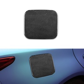 FXETRNL Real Carbon Fiber Fuel Tank Cap Cover for INFINITI Q50 (2013-2022) Exterior Panels Protective Decoratibe Gas,Hard Black