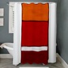 CafePress Rothko Orange RED White Decorative Fabric Shower Curtain