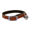 JK Cat Collar Real Leather with Safety Elastic, Bell, Available