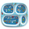 Tyrrell Katz Toddler Divider Plate in Blue with 4 Sections