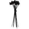 12 x Black Anchor Neck Strap for Renault Peugeot PSA