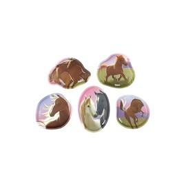 ergobag Contour Velcro Set Motif World Theme World Velcro Surfaces Collecting Fun Customisation, Horse Happiness - Multi Colored