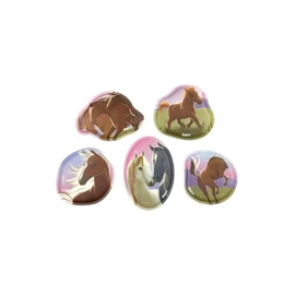 ergobag Contour Velcro Set Motif World Theme World Velcro Surfaces Collecting Fun Customisation, Horse Happiness - Multi Colored