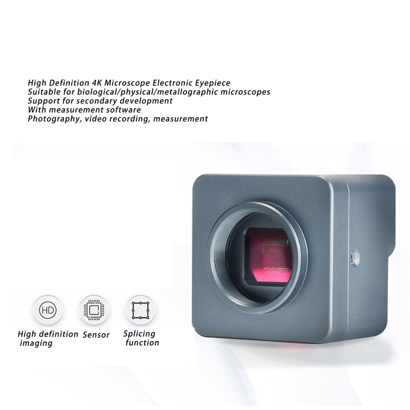 USB Microscope Camera 4K 8MP Digital Electronic Eyepiece with 0.5X