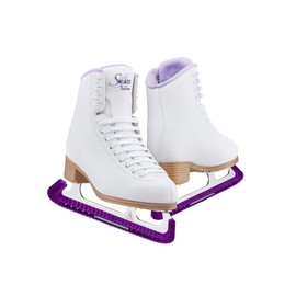 Jackson Classic 381 Girls Figure Ice Skates, Medium Width, Purple Kids Size 13 with Skate Guard