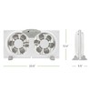 HOLMES 9" Twin Digital Window Fan, Reversible Airflow Blades, In/Out